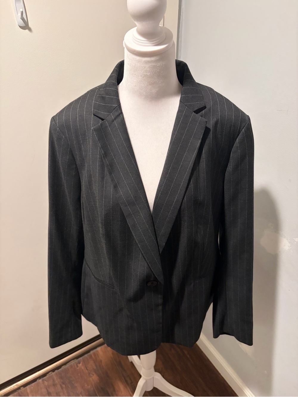 H&M Black Pinstripe Blazer